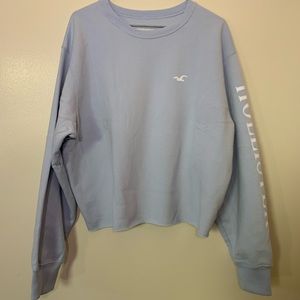 Hollister Crop Boyfriend Crewneck Sweatshirt